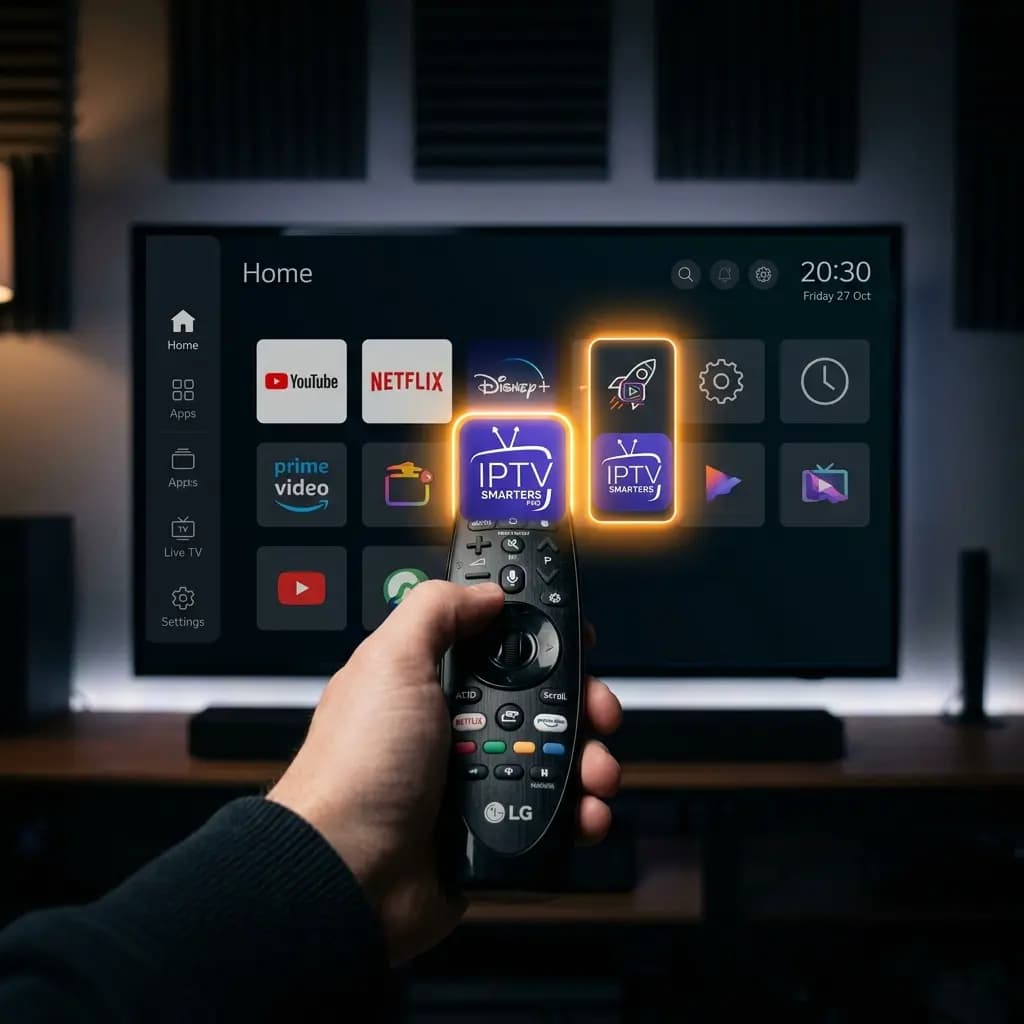 Install IPTV Smarters Pro on LG Smart TV webOS 2026